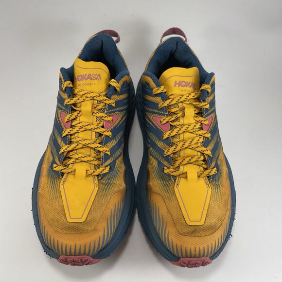 Hoka One One Speedgoat 4 Trail Running Womens Size 8 Orange Saffron Athletic - Picture 11 of 11